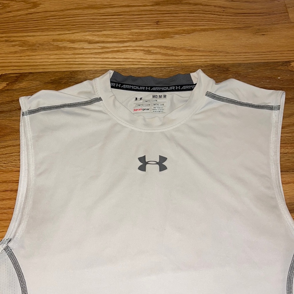 White Under Armor undershirt